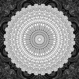 Mandalas Nocturnos Volumen 4 / Libro de Colorear P