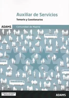Temario y Cuestionarios Auxiliar de Servicios Comunidad de Madrid