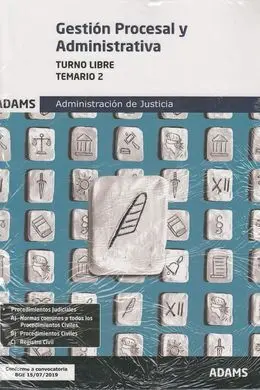 Temario 2 Gestión Procesal y Administrativa, Turno Libre