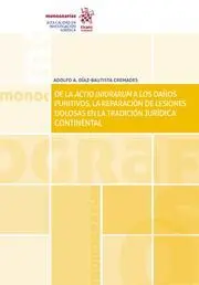 De la Actio Iniurarum a los Daños Punitivos, la Reparación de Lesiones Dolosas e