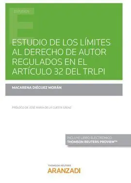 Estudio de Limites Al Derecho de Autor Regulados en el Articulo 32 del Trlpi