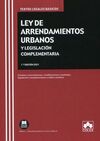 LEY DE ARRENDAMIENTOS URBANOS Y LEGISLACIÓN COMPLEMENTARIA