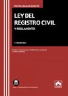 LEY DEL REGISTRO CIVIL Y REGLAMENTO 2021