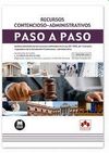 RECURSOS CONTENCIOSO-ADMINISTRATIVOS. PASO A PASO.