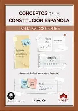 Conceptos de la Constitución Española para Oposito