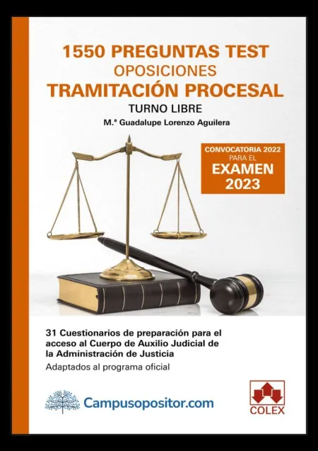 1550 Preguntas Test Oposiciones Tramitación Proces
