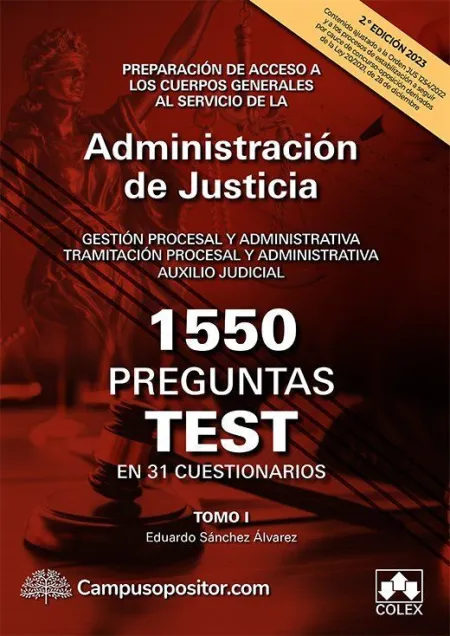 1550 Preguntas Test en 31 Cuestionarios Ordenados por Materias