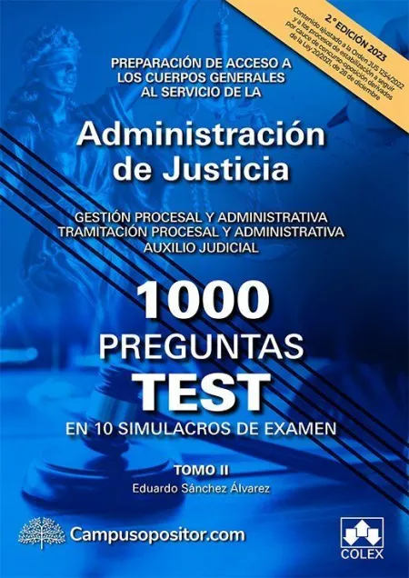 1000 Preguntas Test en 10 Simulaciones de Examen 2