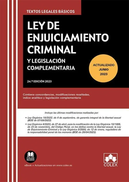 Ley de Enjuiciamiento Criminal y Legislación Complementaria