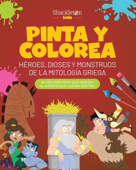 Pinta y Colorea Heroes, Dioses y Monstruos de la M