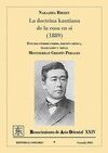DOCTRINA KANTINANA DE LA COSA EN SÍ (1889)