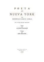 Poeta en Nueva York por Federico Garcia Lorca