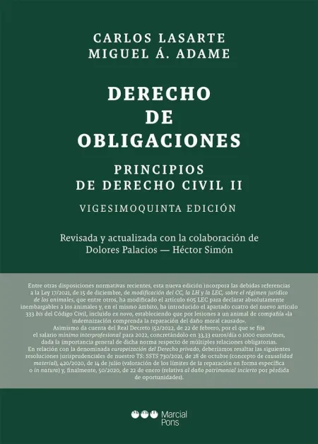 Principios de Derecho Civil Ii. Derecho de Obligaciones (25ª Ed. ) - 2022