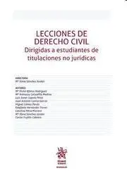 Lecciones de Derecho Civil. Dirigidas a Estudiantes de Titulaciones no Jurídicas