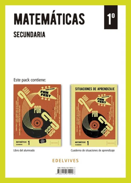 Proyecto: Fanfest. Matemáticas 1 Secundaria. Libro del Alumnado + Cuaderno