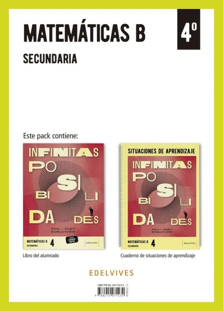 Proyecto: Fanfest. Matemáticas 4 Secundaria [Opción B]. Libro del Alumnado + Cua