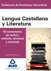 CUERPO DE PROFESORES DE ENSEÑANZA SECUNDARIA. LENGUA CASTELLANA Y LITERATURA
