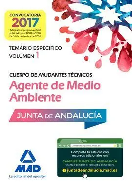 Cuerpo de Ayudantes Técnicos Especialidad Agentes de Medio Ambiente. Temario Esp