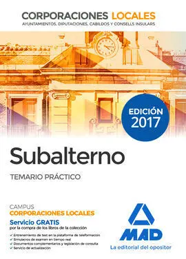 Subalternos de Corporaciones Locales. Temario Práctico