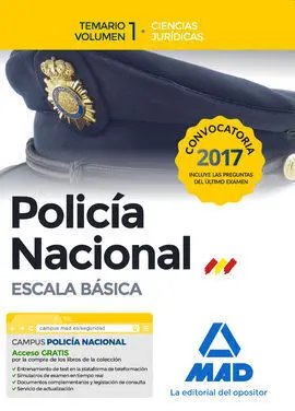 Policía Nacional Escala Básica. Temario Volumen 1