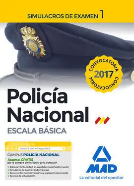 Policía Nacional Escala Básica. Simulacros de Examen 1