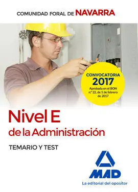 Nivel e de la Administración de la Comunidad Foral de Navarra. Temario y Test