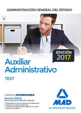 Auxiliar Administrativo Estado Test (Edicion 2017)