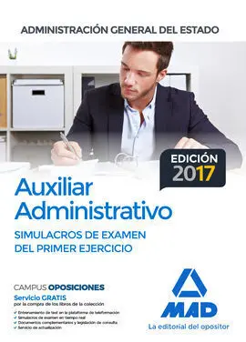 Simulacro Examen 1 Ejercicio Auxiliar Administrativo Administracion General del