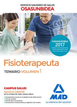 Fisioterapeuta del Servicio Navarro de Salud-Osasunbidea. Temario Volumen 1
