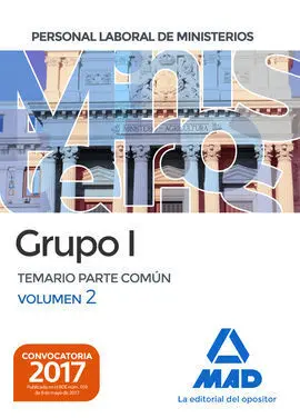 Personal Laboral de Ministerios Grupo I Temario Vol 2