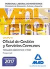 OFICIAL DE GESTIÓN Y SERVICIOS COMUNES DEL MINISTERIO DE EDUCACIÓN, CULTURA Y DE