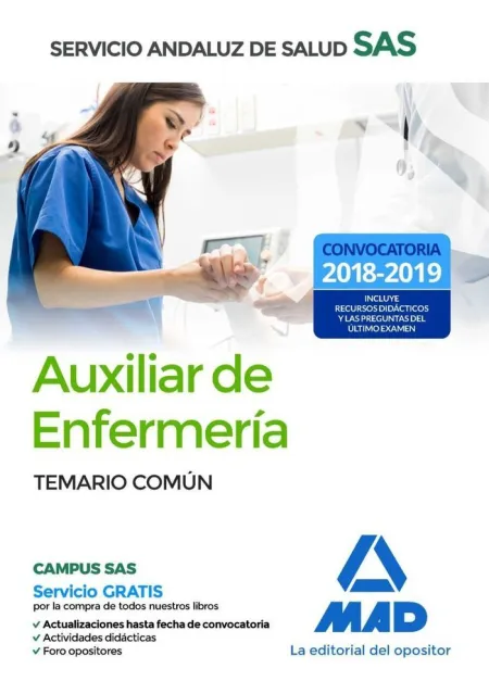 Auxiliar Enfermería del Servicio Andaluz de Salud. Temario Común
