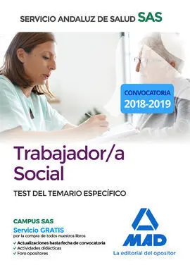 Trabajador/A Social del Servicio Andaluz de Salud. Test del Temario Específico
