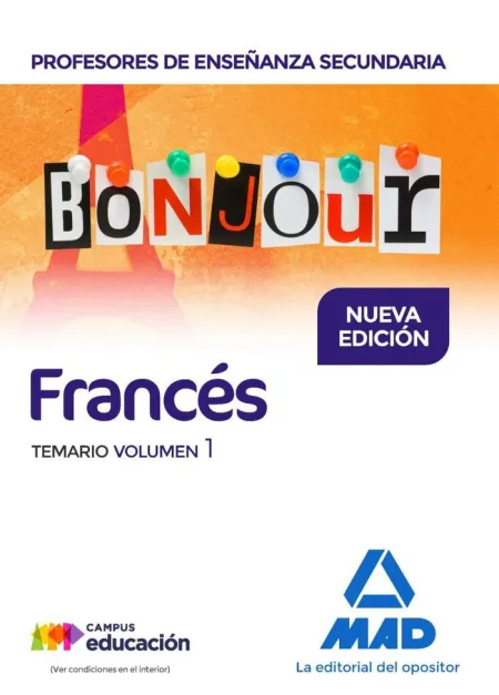Francés Temario V. 1 Profesores Enseñanza Secundaria