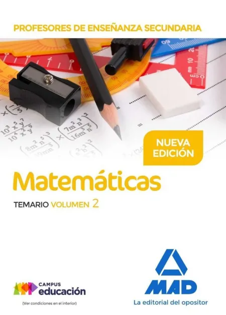 Matemáticas Temario V. 2 Profesores Enseñanza Secundaria