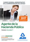 AGENTES DE LA HACIENDA PÚBLICA CUERPO GENERAL ADMINISTRATIVO DE LA ADMINISTRACIÓN DEL ESTADO. TEMARIO VOLUMEN 1