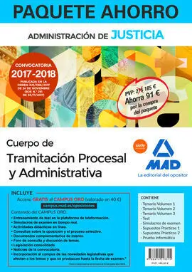 018 7Vols Paquete Ahorro Tramitacion Procesal y Administrativa