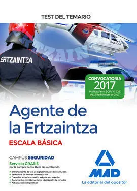 Agente de la Ertzaintza Escala Básica. Test