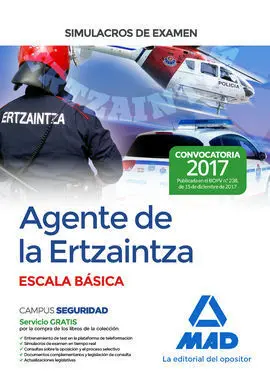Agente de la Ertzaintza Escala Básica. Simulacros de Examen