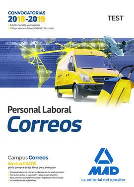 Personal Laboral de Correos y Telégrafos. Test