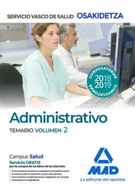 Administrativos Volumen 2 Osakidetza