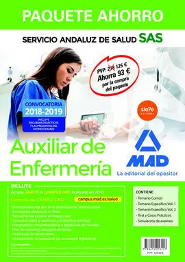 Venta Anticipada Paquete Ahorro Auxiliar Enfermería del Servicio Andaluz de Salu