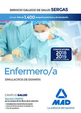 Enfermero/A del Servicio Gallego de Salud. Simulacros de Examen