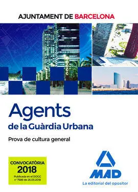 Agents de la Guàrdia Urbana de L?Ajuntament de Barcelona. Prova de Cultura Gener