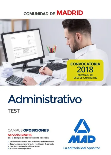 Administrativo de la Comunidad de Madrid. Test