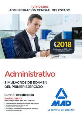 Administrativo de la Administración General del Estado (Turno Libre). Simulacros
