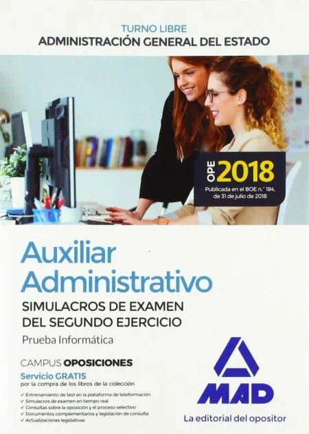 Auxiliar Administrativo Estado Simulacro Examen 2 Ejercicio