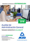 AUXILIAR DE ADMINISTRACIÓN GENERAL DE LA COMUNIDAD AUTÓNOMA DE EXTREMADURA. TEMA