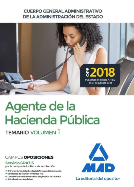 Agentes de la Hacienda Pública. Temario Vol. I