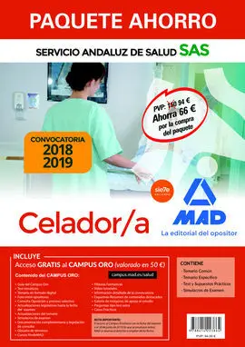 Paquete Ahorro Celador/A del Servicio Andaluz de Salud. Ahorra 66 ? (Incluye Tem